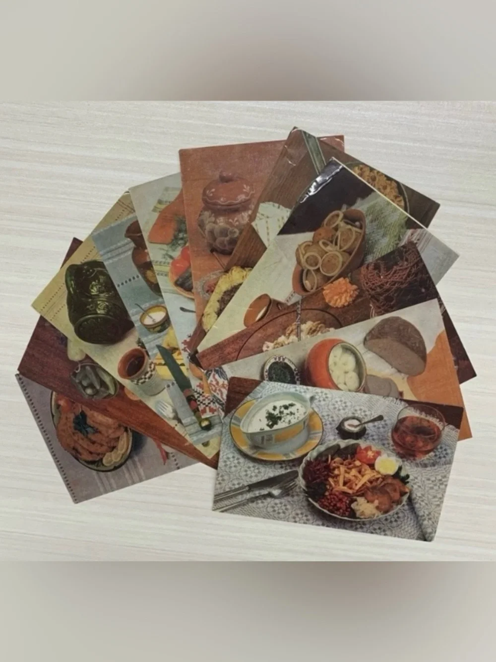 Vintage Former USSR Recipe Cards in Russian Language - Lot of 76 cards